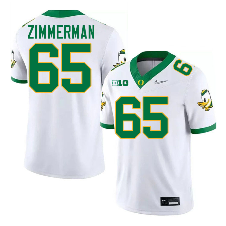 Gary Zimmerman Oregon Jersey,Oregon Ducks Football Uniforms Youth-White 2024